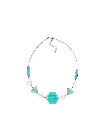necklace eye-catching bead aqua