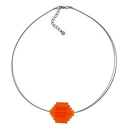 necklace eye-catching bead orange