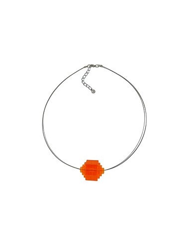 necklace eye-catching bead orange