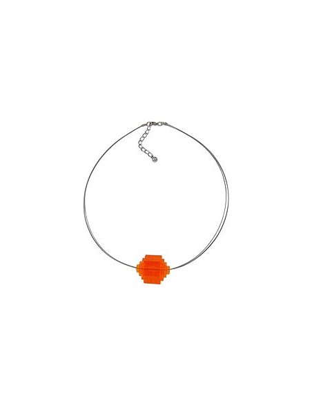 necklace eye-catching bead orange