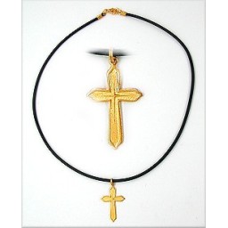 necklace small cross gold-plated