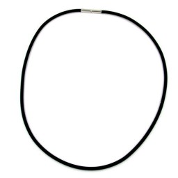 necklace 3mm rubber bayonet clasp