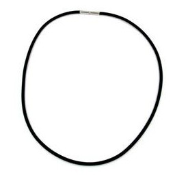 necklace 3mm rubber bayonet clasp