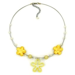 necklace yellow flower