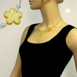 necklace yellow flower