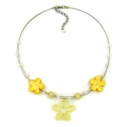 necklace yellow flower