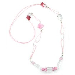 necklace rose crystal 95cm