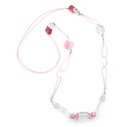 necklace rose crystal 95cm