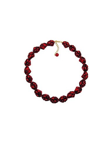 necklace red/black designer beads