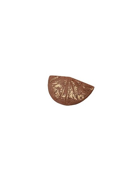 brooch hand fan brown gold coloured