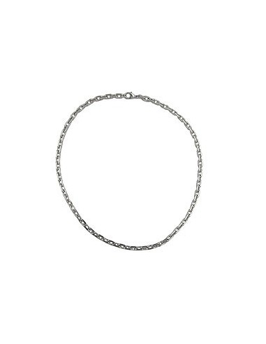 bracelet anchor chain 6mm rhodium plated 20cm