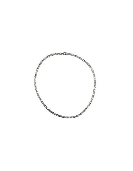 bracelet anchor chain 6mm rhodium plated 20cm