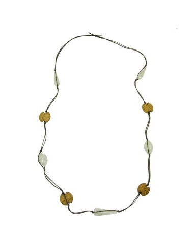 necklace beads olive green
