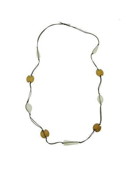 necklace beads olive green