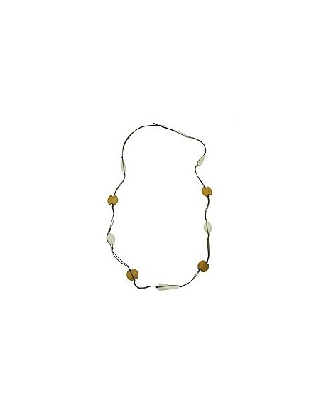 necklace beads olive green