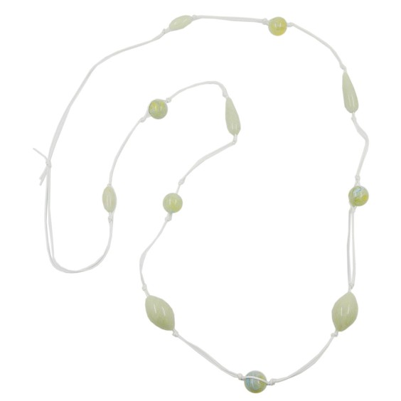 necklace beads light/green/yellow