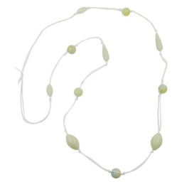 necklace beads light/green/yellow