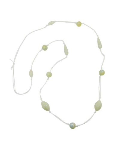 necklace beads light/green/yellow