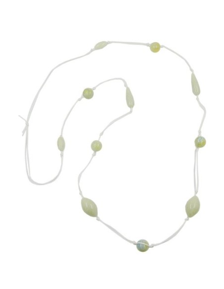 necklace beads light/green/yellow