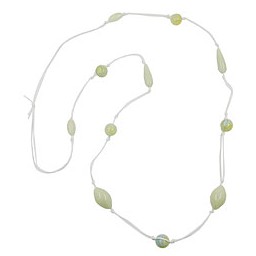 necklace beads light/green/yellow