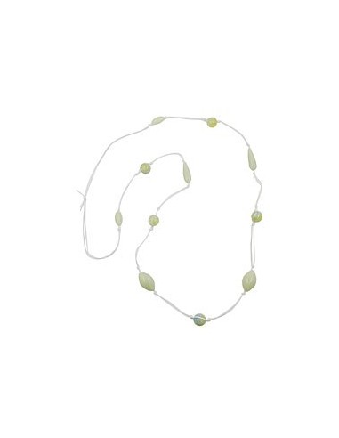 necklace beads light/green/yellow