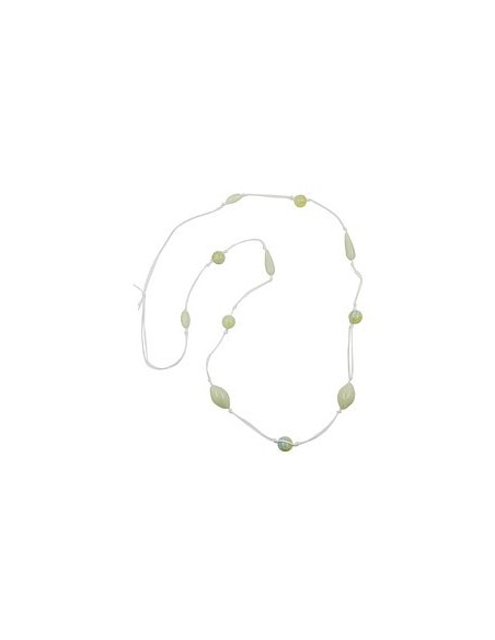 necklace beads light/green/yellow