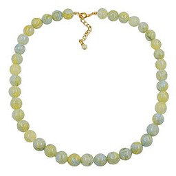 bead chain beads 12mm yellow-green 55cm