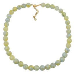 bead chain beads 12mm yellow-green 50cm