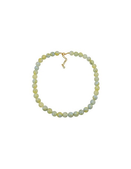bead chain beads 12mm yellow-green 50cm