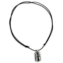 necklace razor blade stainless steel 100cm