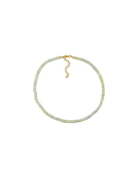 bead chain beads 6mm green-white