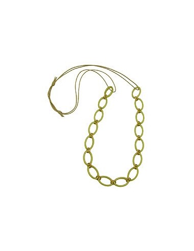 necklace oval rings green