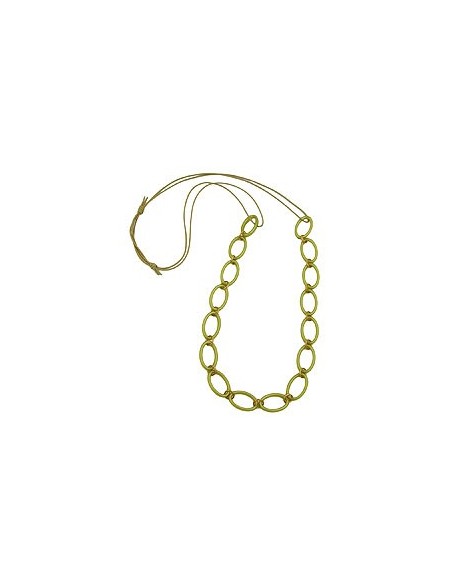 necklace oval rings green