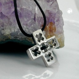 necklace cross stainless steel 100cm