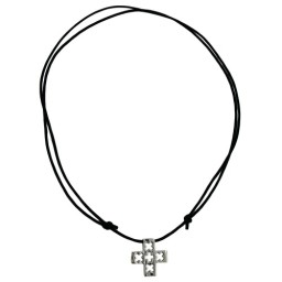 necklace cross stainless steel 100cm