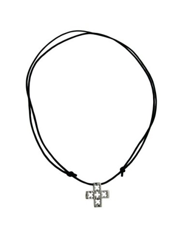 necklace cross stainless steel 100cm