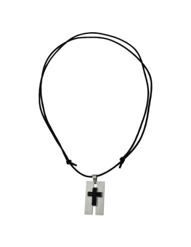 necklace cross stainless steel 100cm
