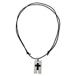 necklace cross stainless steel 100cm