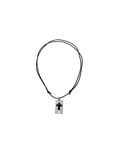 necklace cross stainless steel 100cm