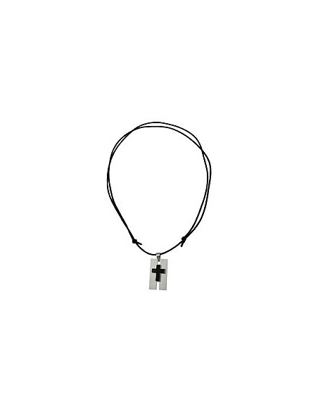necklace cross stainless steel 100cm