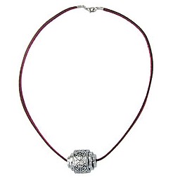 necklace eye-catching bead chrome