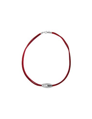 necklace olive shaped with grooves
