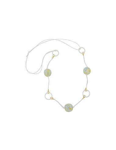 necklace beads rings yellow/ blue/ green/ white
