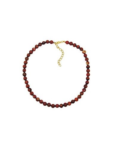 necklace red marbled beads