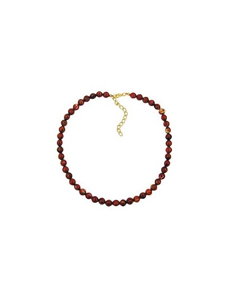 necklace red marbled beads