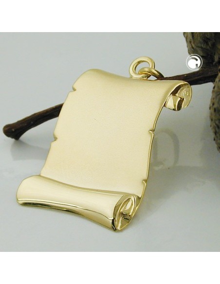 pendant to be engraved 9k gold