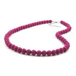 chain with purple beads 8mm 80cm