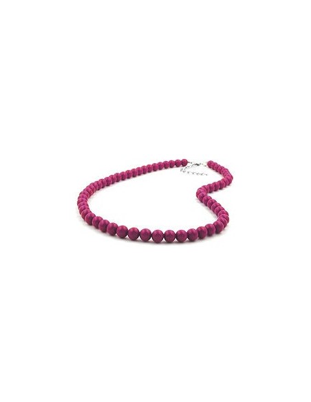 chain with purple beads 8mm 50cm