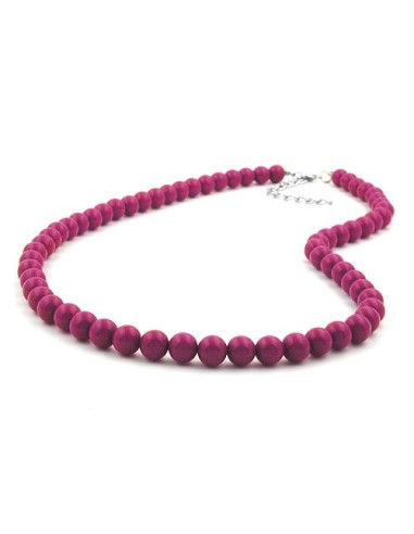 chain with purple beads 8mm 42cm