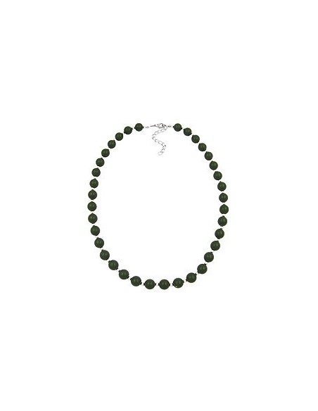 necklace olive green beads
